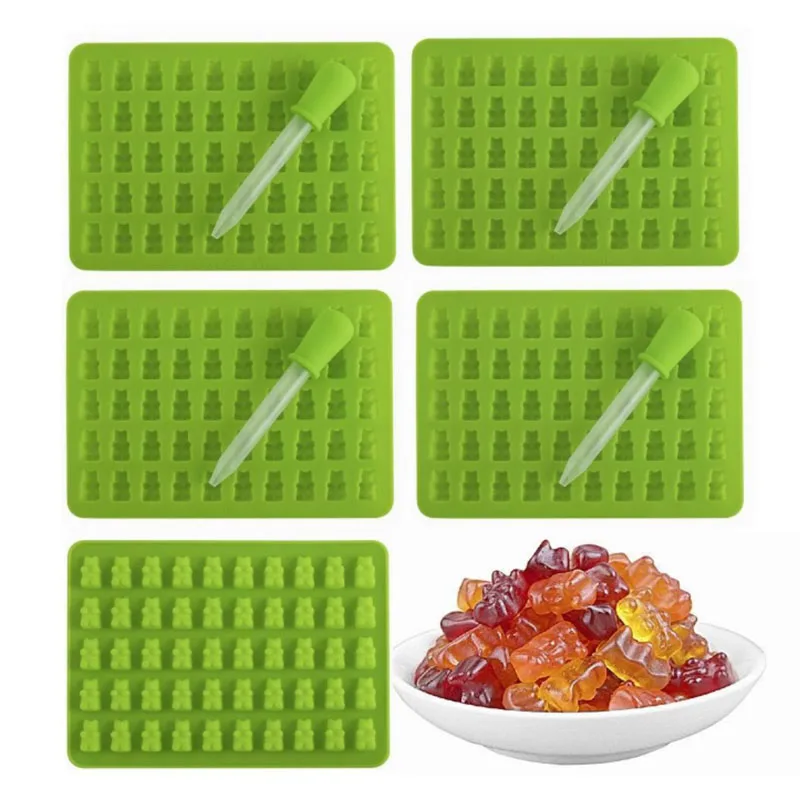Пищевая силиконовая DIY Конфета Gummie форма Медведь желатиновая кофеварка для