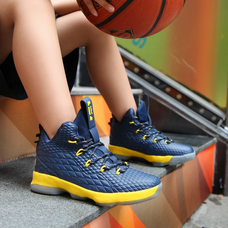 Детские баскетбольные кроссовки спортивные с Lebrones Zoom LBJ XV детские для мальчиков и