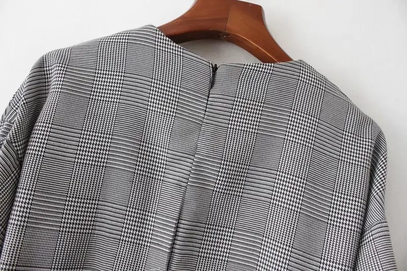 TWOTWINSTYLE осеннее миди Длинное Платье женское клетчатое выпускное Женское