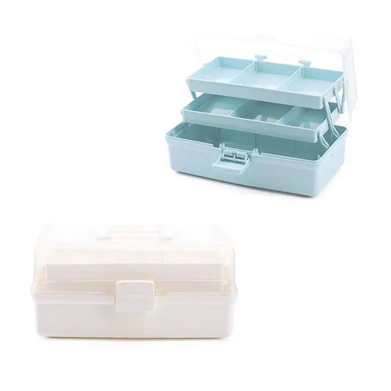 BR Home Medicine Box Portable 3-Tier Multi-purpose First Aid Storage Large Capacity Medical Kit Plastic Organizer | Дом и сад