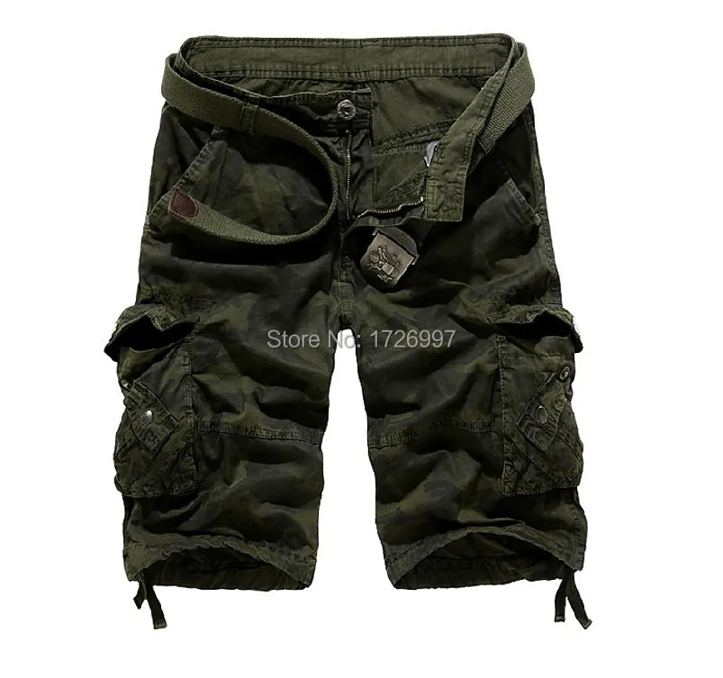 Fashion 2015 summer new loose casual camouflage cargo shorts big yards multi pocket men's movement beach | Мужская одежда