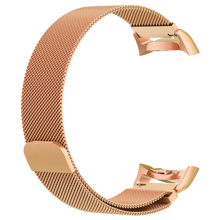 rose gold Миланские ремешки из нержавеющей стали для samsung gear Fit 2 SM-R360 браслет с магнитной петлей ремешок для samsung Galaxy gear Fit2 Pro - Цвет: rose gold