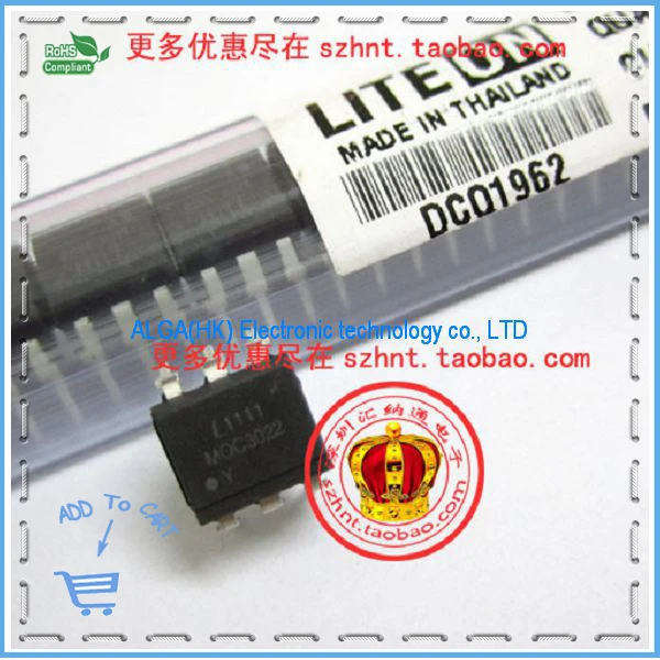 

Free shipping . New Original MOC3022 DIP6 Lite optocoupler. Original spot