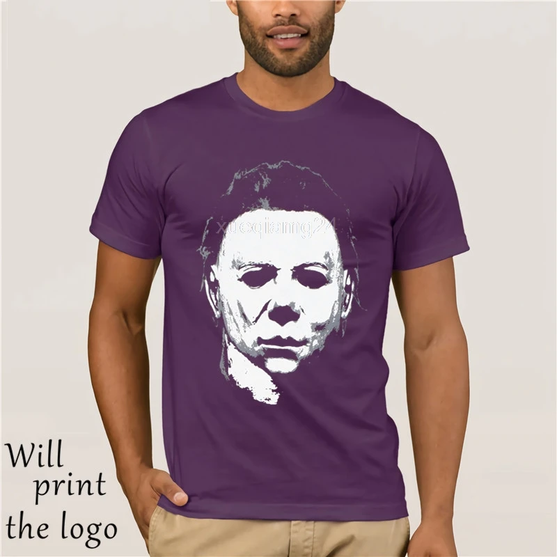 Рок REBEL Хэллоуин Майкл Майерс портрет T-SHIRT.webp | Мужская одежда