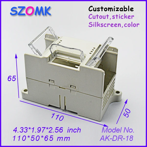 Пластиковый корпус для проекта din rail прибора 110*50*65 мм | Строительство и ремонт