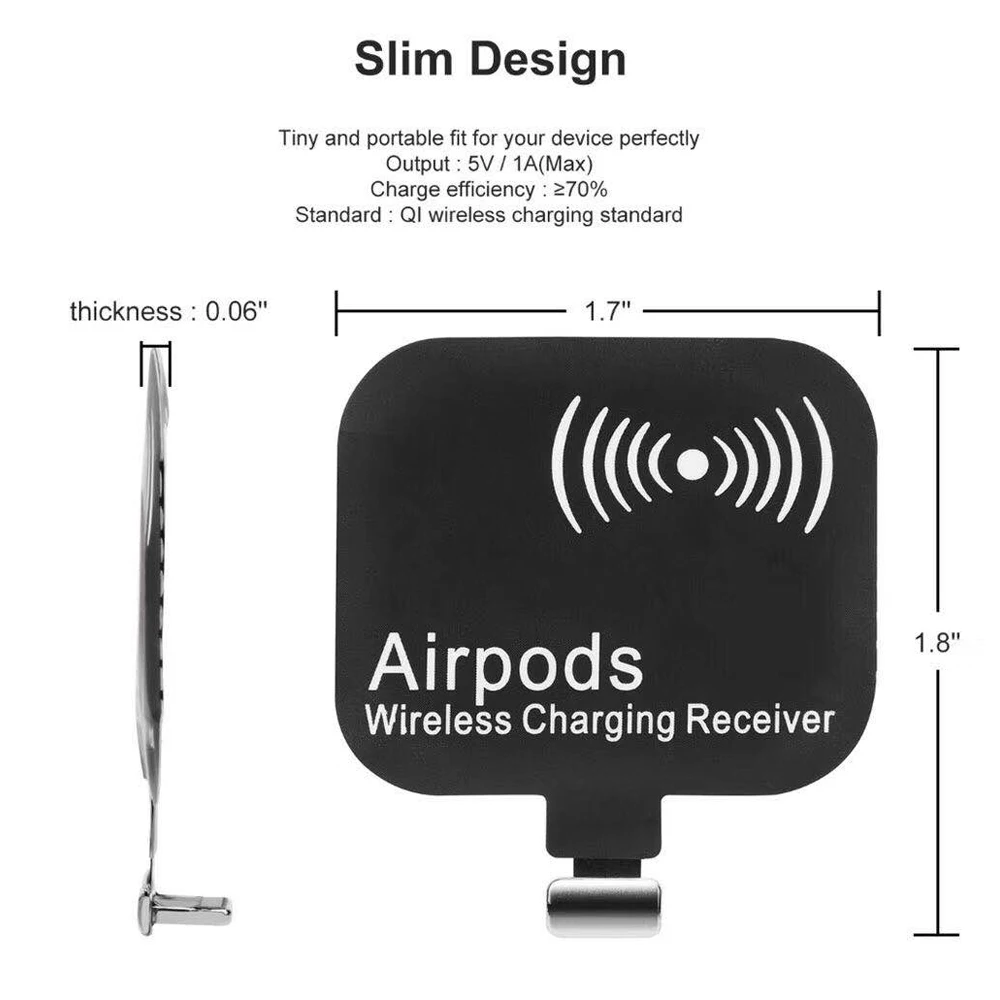 JKING Qi беспроводной зарядный чехол для Airpods кожаный защитный Airpod Air pods Coque |