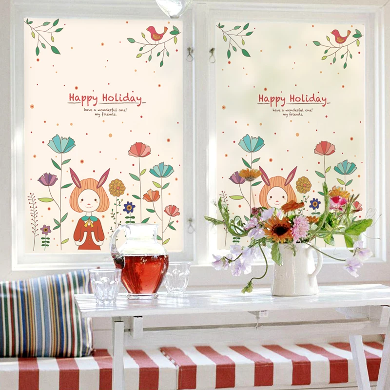 Статический Цепляются матовые непрозрачные пятнистости Стекло Стикеры окна