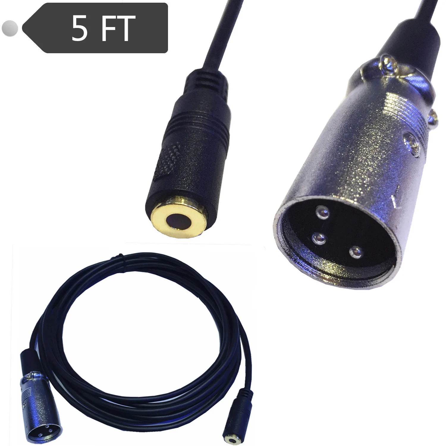 Аудио микрофонный кабель/3 5 терне 5D2/3 мм очередь XLR/мужские и женские линии 1