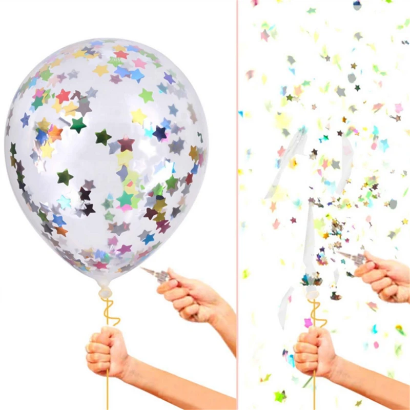 10 шт 6 Цвет надувной воздушный шар &quotКонфетти&quot Baby Shower 12 дюймов латексные