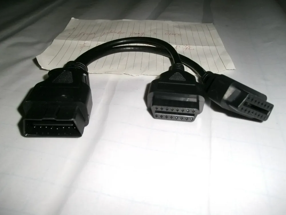 2016 Акция OBDII OBD2 16-контактный разветвитель Удлинительный кабель штекер-двойной