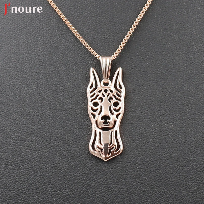 Модные украшения из миниатюрный Пинчер с укороченными earspendant Цепочки и ожерелья