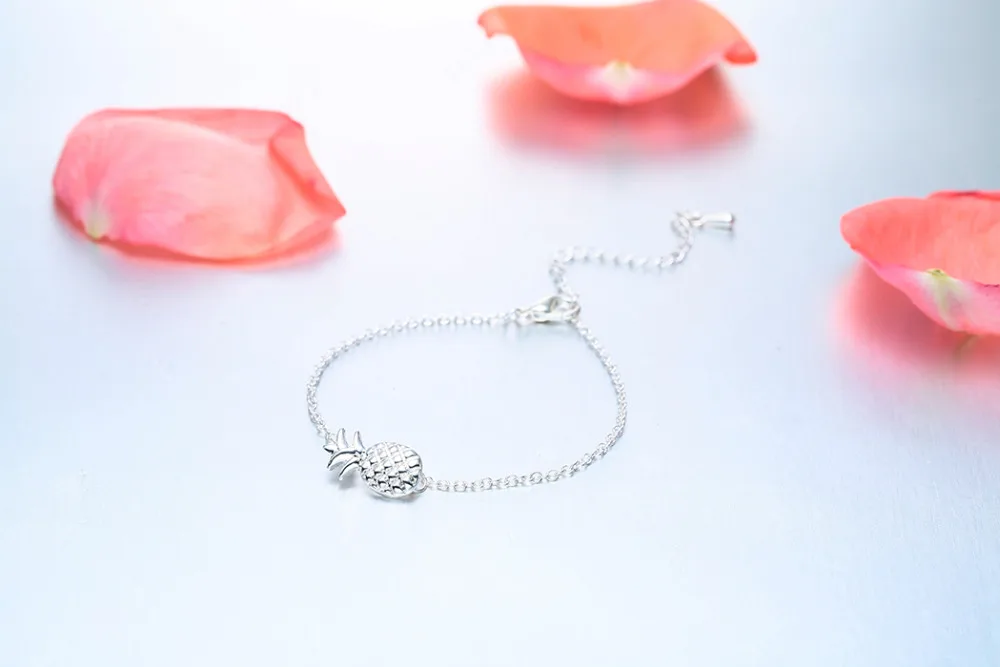 Kinitial модный очаровательный фруктовый браслет &quotАнанас&quot с расширяемой