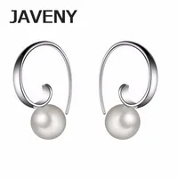 925 Sterling Silver Simple Freshwater Pearls Womens Girls Wedding Bridal Earrings Mothers Birthday Gifts 6pcs Lots Wholesale