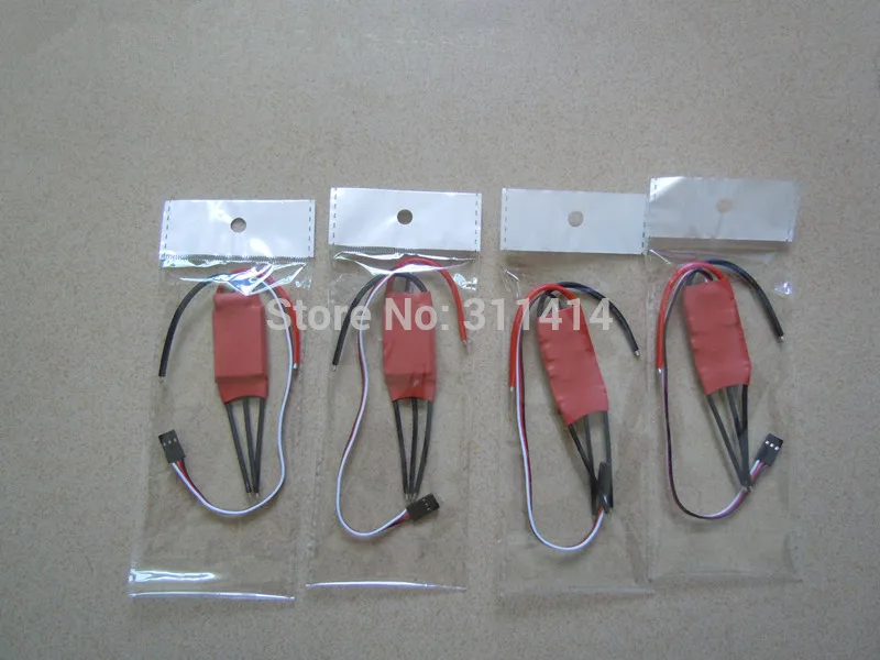 4 шт./лот RC Brushless ESC 20A SimonK прошивка с BEC 3A для Axis Quadcopter Multicopter Оптовая акция +