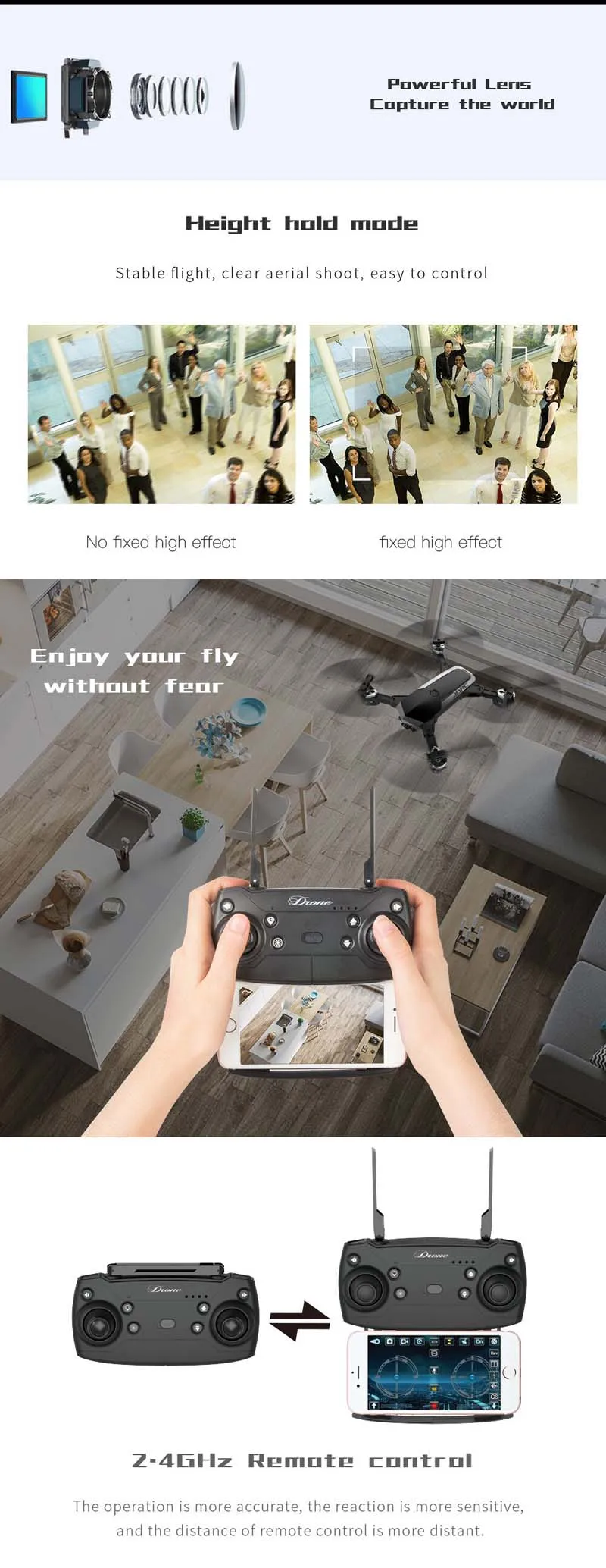 JDRC JD-20S JD20S WiFi FPV складной Дрон 2MP HD камера с 18 минут время полета RC Квадрокоптер RTF VS JD20