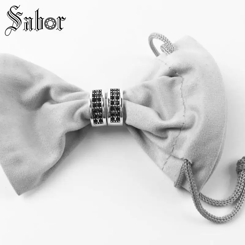 Серьги кольца Creole черный серебристый цвет Богемия подарок для женщин высокое