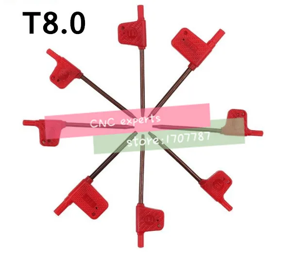 Бесплатная доставка 10 шт. отвертка внутренний угловой ключ на шесть размеров T8