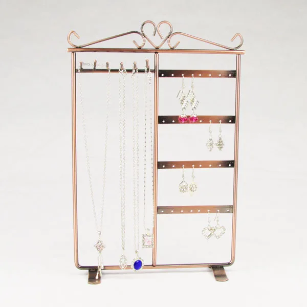 

Wholesale High Quality Metal Necklace Earring Set Display Stand Holder