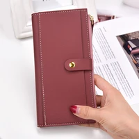 2019 famous women wallet new pu leather long clutch wallets for women card holder hasp zipper coin pocket bifold female purse