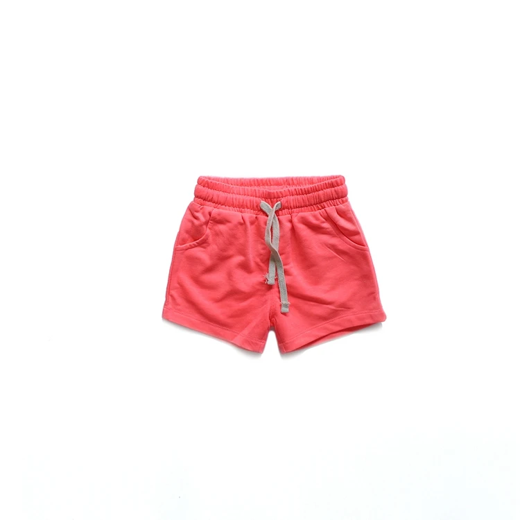 04 Light Red Mayas/Детские Модные хлопковые летние шорты популярная цветная Базовая нижняя одежда для мальчиков и девочек, новая весенняя Милая Домашняя одежда,, 81003 - Цвет: 04 Light Red