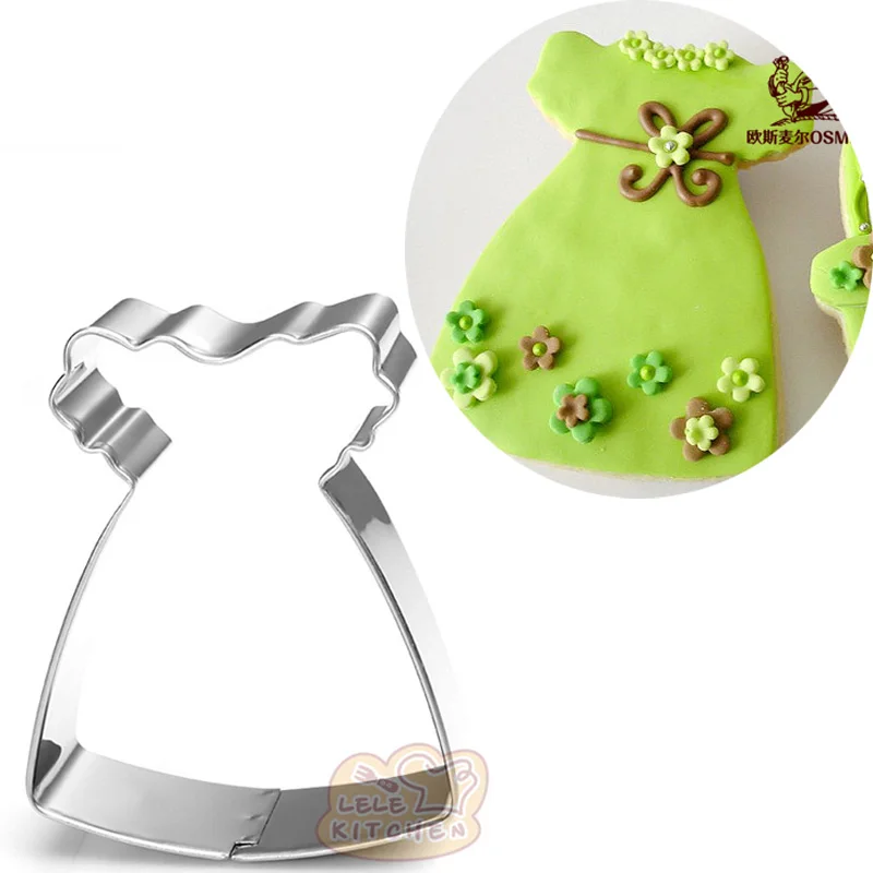 1 шт. детские металлические резаки для печенья|fondant cake decorating tools|cake toolsdress mold |