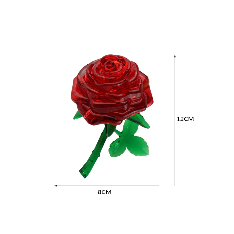 3D кубик пазл Роза кристалл ручная игра игрушка вызов баланс развивающие игрушки