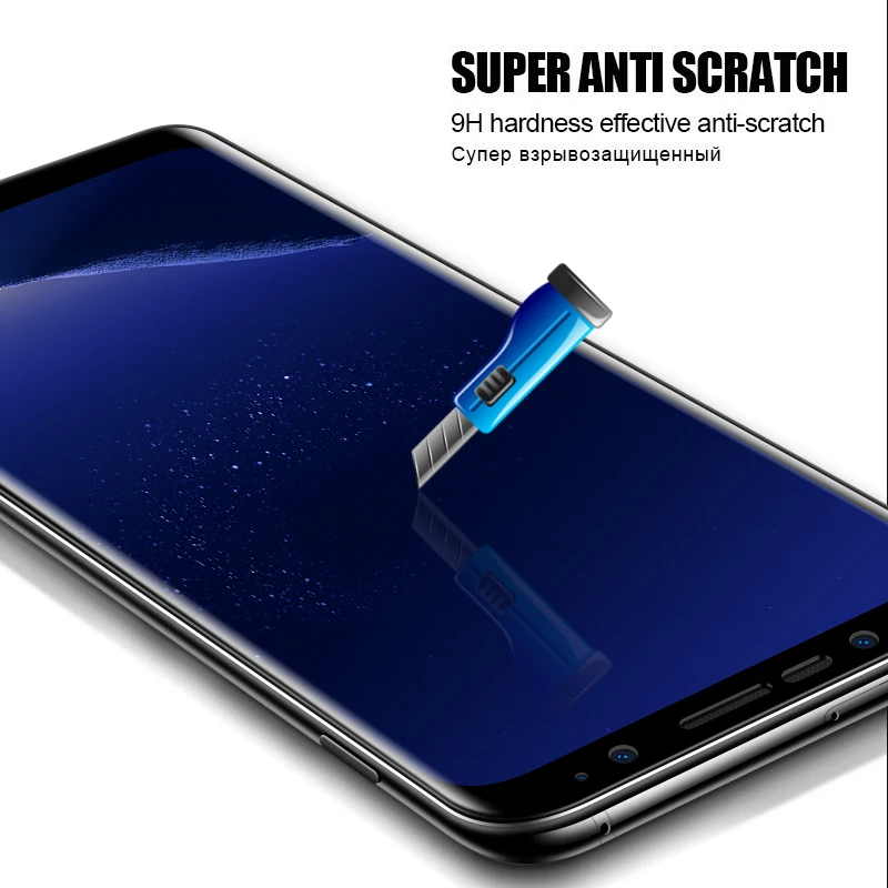 3D полное покрытие защитное закаленное стекло для Samsung Galaxy S8 S9 Plus Note 8 Защита экрана