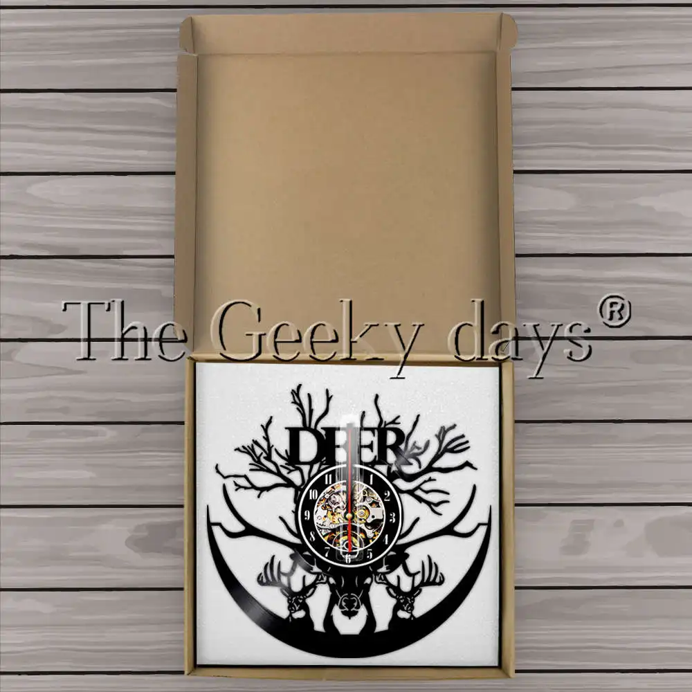 Голова оленя в виде оленьих рогов и Животные светодиодный светильник виниловых