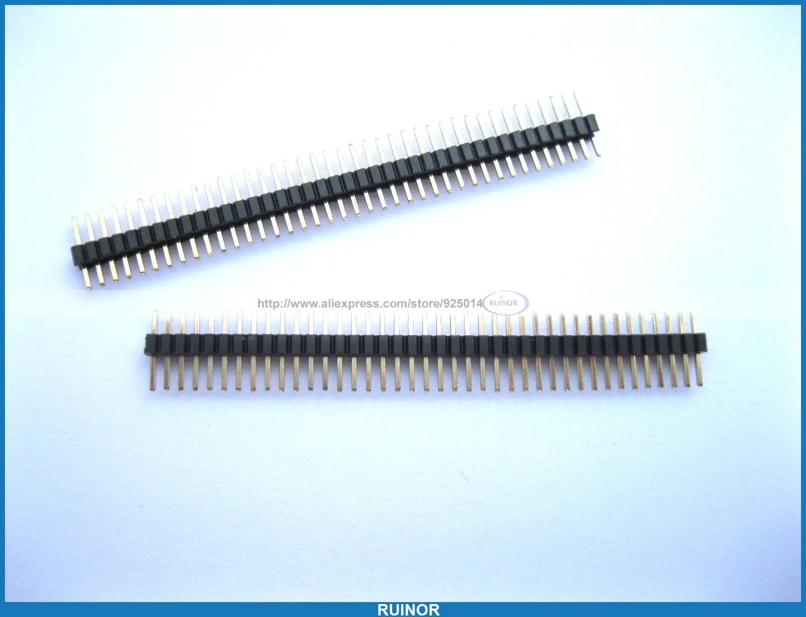 200 шт. позолоченные штифты с одним рядом 2 54 мм|strip|4 pin male |