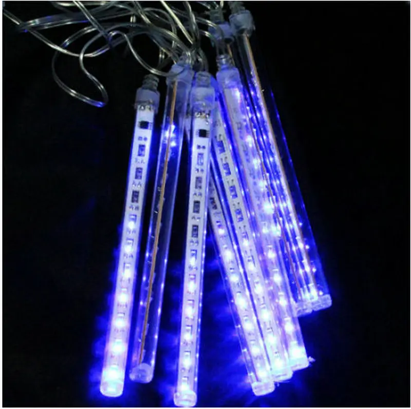 30 см 144LED метеоритный дождь трубки Строка светильник с эффектом падающего снега