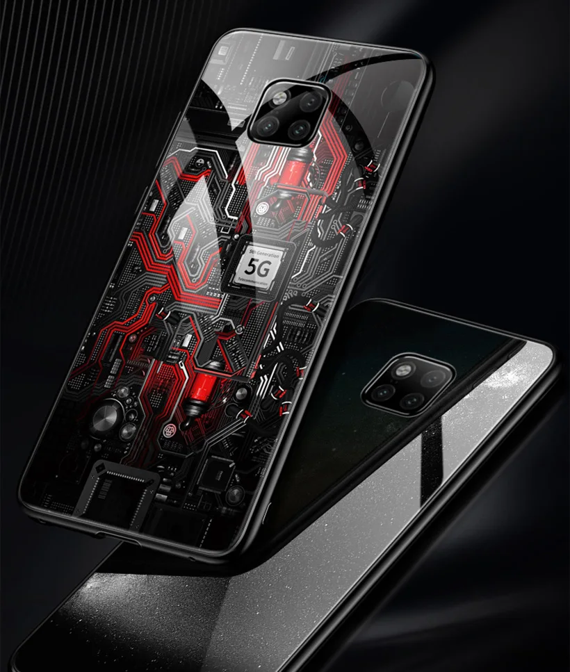 Стеклянный чехол для телефона Aixuan для huawei mate 20 Pro X P30, чехол для huawei P20 P30 Pro, роскошный чехол, силиконовый чехол