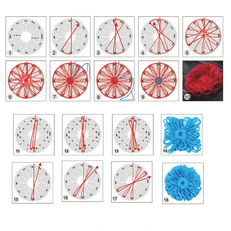 Модный Цветной круглый ткачей набор для DIY удлиненная вязальная машина браслет