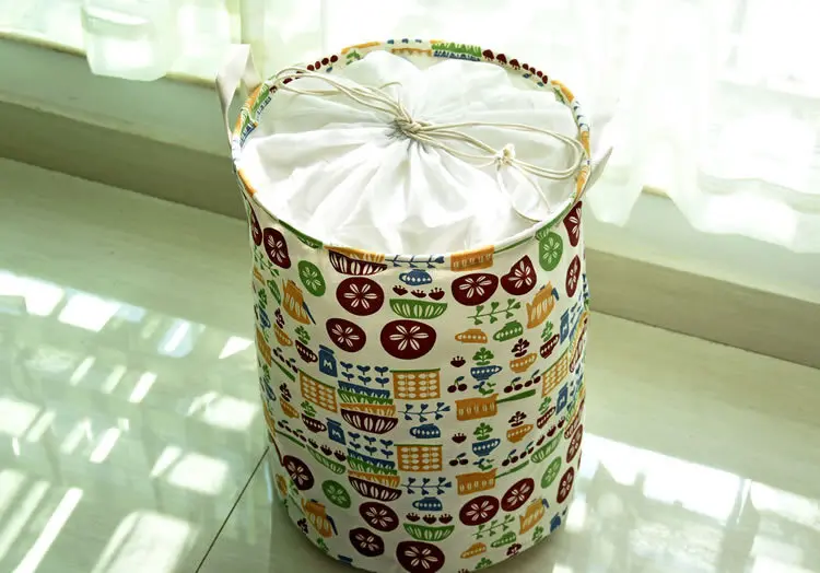 2016 Freeshipping Zakka Цветной Печати Коробка Для Хранения Натурального Хлопка Белья