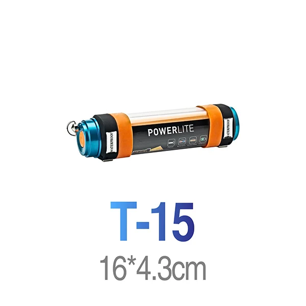 T-15 Светодиодный, портативный, аварийный светильник с регулируемой яркостью, SOS, вспышка, светильник от комаров, водонепроницаемый, IP68, уличный, походный светильник, магнитный, перезаряжаемый - Цвет: T-15
