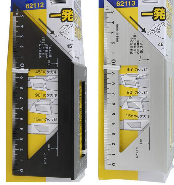 Многофункциональная квадратная линейка для деревообработки 45 градусов 90