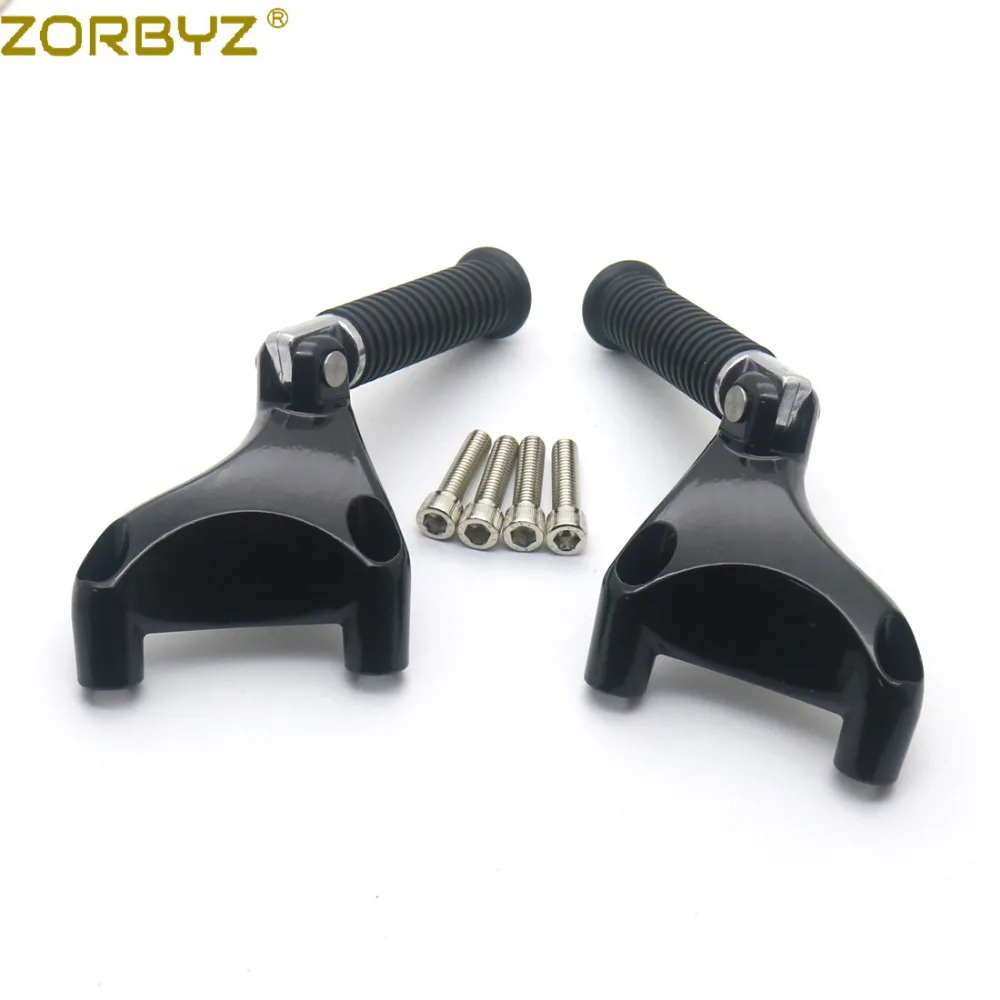 ZORBYZ мотоциклетные черный пассажира заднего ноги ПЭГ подножек крепление для Harley Sportster XL1200 XL883 2004-2013