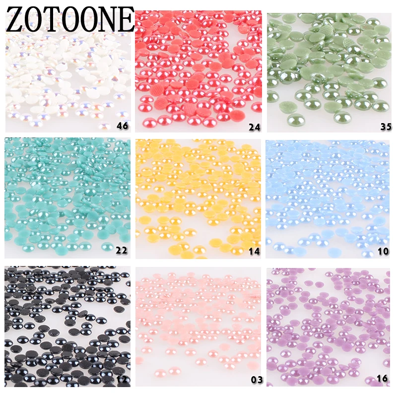 ZOTOONE SS16 стразы s Сделай Сам керамическая жемчужная отделка для одежды Свадебные