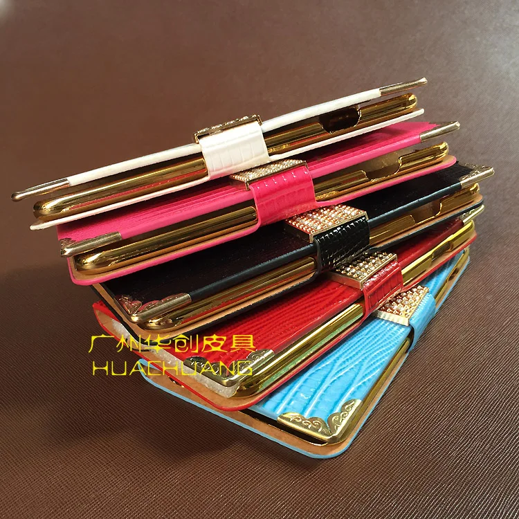 DHL 60PCS Case For iPhone 7 Plus 6S 6 Lizard Pattern Shining Wallet PU Leather Flip Crystal Bling Buckle Cover |