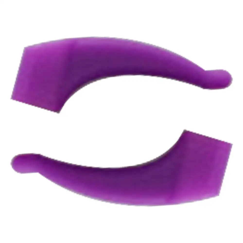 Purple HitTime модные новые силиконовые очки держатель для очков ушные крючки замки Нескользящие помощь среднего размера очки аксессуары - Цвет: Purple