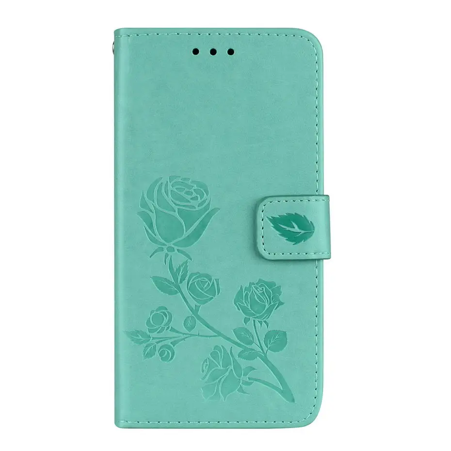 3D чехол кошелек с узором розы для Huawei Y3 2017 кожаный книжка CRO L02 L03 L22