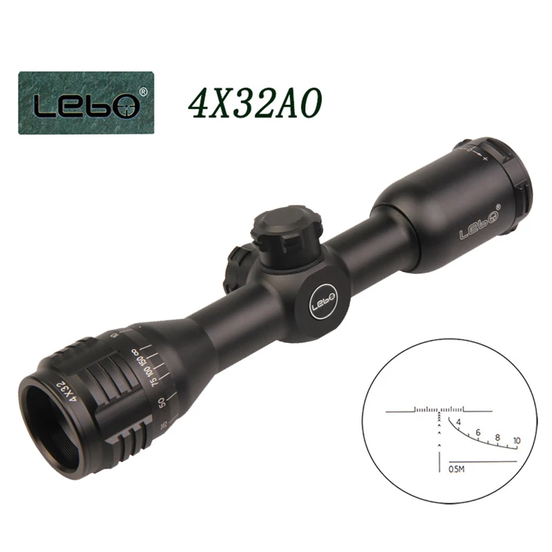 Оптический прицел LEBO NMO 4X32AO оптический для охоты уличный бинокль координационный