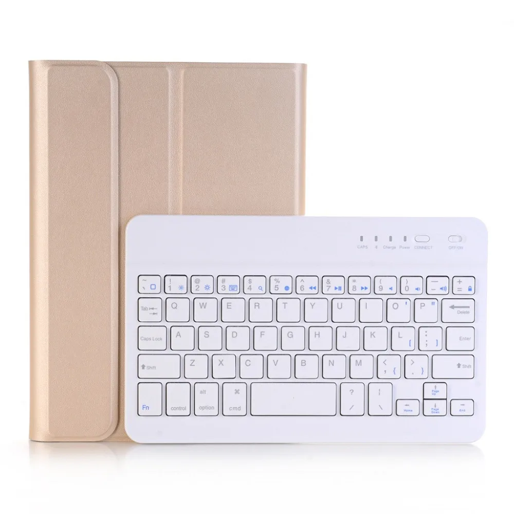 Кожаный чехол для ipad mini 1 2 3 с эргономичным дизайном и съемной клавиатурой Bluetooth