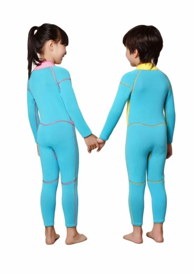 Детский неопреновый купальник с длинным рукавом 2 5 мм|wetsuits for kids|dive & sailneoprene suit |