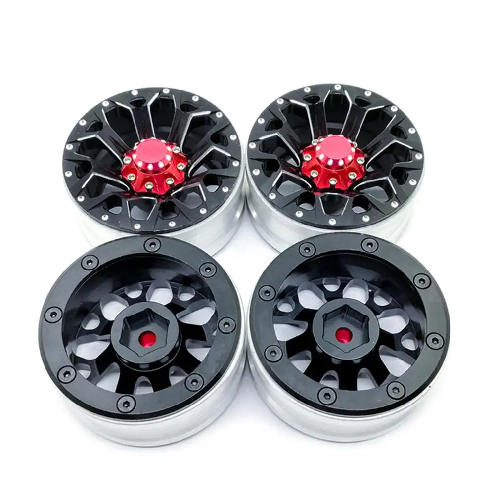 4 шт. 1,9 дюймов RC Рок Гусеничный сплав обод колеса Beadlock для 1:10 Axial SCX10 90034 90035 90044 D90 4WD Traxxas TRX-4 RC части автомобиля