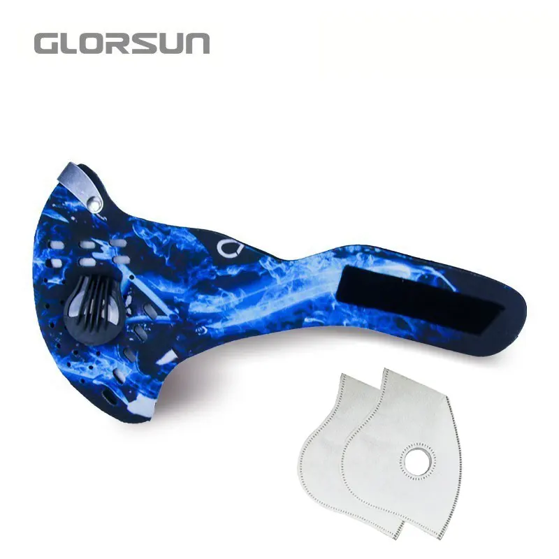 005E00402 GLORSUN высокое качество n95 pm2.5 респиратор от пыли маска для лица n95 смога загрязнения воздуха моющаяся смога Спортивная маска - Цвет: 005E00402