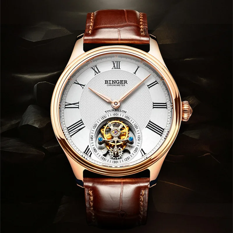 Брендовые швейцарские винтажные мужские деловые римские часы с автозаводом