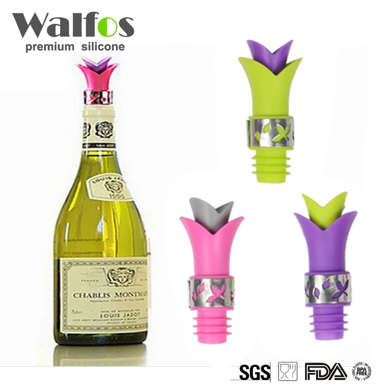 Бренд WALFOS пробки для бутылок вина из пищевого силикона пробка прочный аэратор