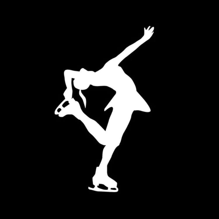 9*15 см современные Фигурное катание зимние наклейки для спортивных автомобилей