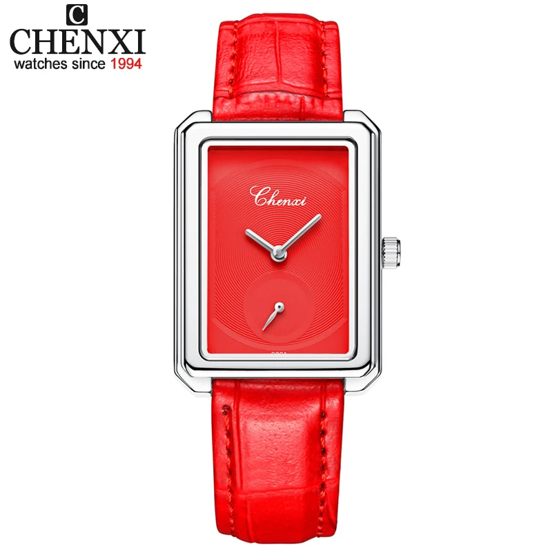 CHENXI Брендовые женские кварцевые часы классические золотые и серебряные с