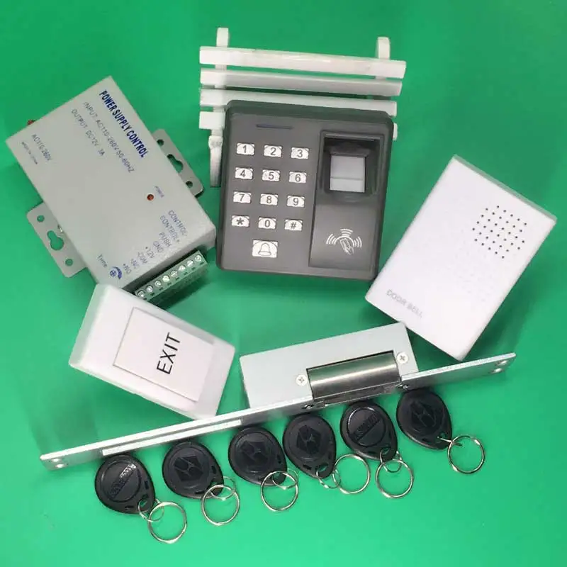 Отпечаток пальца 125 кГц RFID считыватель Пароль Клавиатура + Нет электрический